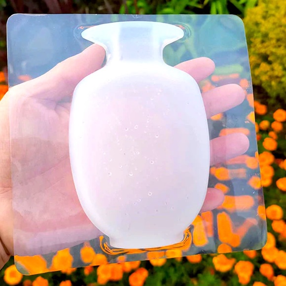 🆕 StickiVASE SELF-ADHESIVE VASE Holds Water & Flowers Hangs on Walls & Windows - Picture 4 of 12